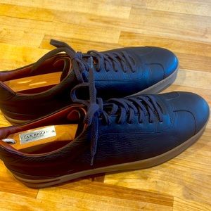 Mens Loro Piana Sneakers size 44 Blue Leather